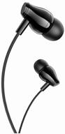 wired headphones borofone bm61 wanderer universal, jack 3.5mm, 1.2 m, black, with microphone logo