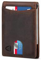 kartholder with rfid protection focus, genuine leather (brown) logo