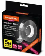 adhesive double-sided mounting construction assembly tape transparent nano tape, 5m, thickness 2mm, daswerk, 607929 logo