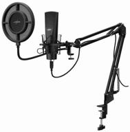 microphone wired hama stream 800 hd studio, connector: usb logo
