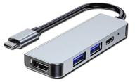 хаб palmexx 4в1 usb-c to hdmi+2*usb3.0+usbc логотип