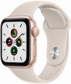 img 3 attached to 🌟 Golden/Shining Star Apple Watch SE 40mm Aluminium Case RU Smart Watch: A Stylish and Affordable Timepiece