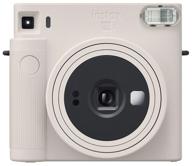 fujifilm instax square sq1: instant printing camera with 72x86mm print image in white chalk - discover the perfect polaroid experience logo