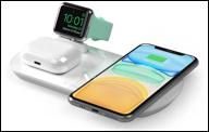 wireless charger for iphone, apple watch, airpods, deppa 3v1.17.5 w logo