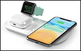 img 3 attached to Wireless charger for iPhone, Apple Watch, Airpods, Deppa 3v1.17.5 W