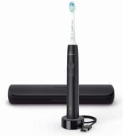 philips sonicare 3100 hx3673 sonic toothbrush, black logo