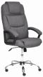 🪑 comfortable bergamo computer chair: textile upholstery, grey color logo