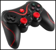 gamepad gen game x3 bluetooth, black/red logo