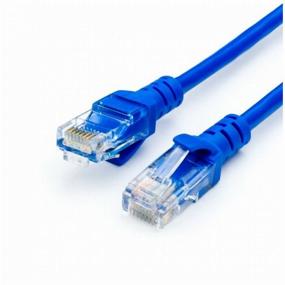 img 4 attached to Патч-корд UTP 25 m, литой, RJ45, Cat.5e, Atcom синий