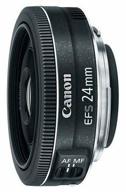 canon ef-s 24mm f/2.8 stm lens, black логотип