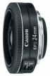 canon ef-s 24mm f/2.8 stm lens, black logo