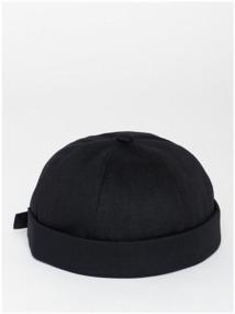 img 4 attached to Docker cap without visor Cotton FB1, black, 52-60