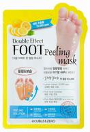 double & zero socks for pedicure double effect foot peeling mask, 40 ml, 40 g logo
