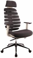 everprof ergo executive computer chair, upholstery: textile, color: gray logo