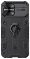 strike case with ring and camera protection nillkin camshield armor case for iphone 12 pro max black logo