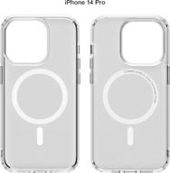 transparent commo shield case for iphone 14 pro with wireless charging логотип
