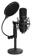 microphone set maono au-a04t, connector: usb, black логотип