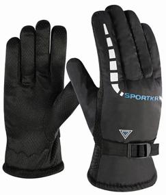 img 3 attached to Winter men's warm Mimir Sportkr gloves, B-blue