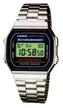 casio a-168wa-1 quartz watch, alarm clock, chronograph, stopwatch, waterproof, display backlight logo