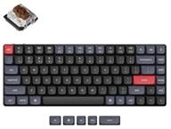 gateron brown switch qmk keychron k3 pro 84 key wireless ultra-slim mechanical keyboard rgb backlit logo