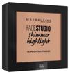 maybelline new york face studio shimmer highlight, 009, bronze logo