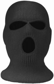 img 3 attached to Black balaclava, balaclava, sports mask, one size