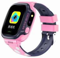 children's smart watch smart baby watch y92 wi-fi, pink логотип