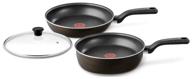 🍳 tefal essential pan set 04187810 3 pr. brown: premium quality cookware for all your culinary needs logo