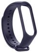 🔵 dark blue silicone sport strap for xiaomi mi band 3/4 logo