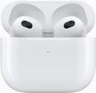 wireless headphones apple airpods 3 magsafe charging case, white logo