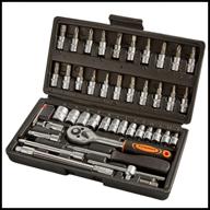 tool kit kuzmich nik-017/45, 45 pcs., black logo