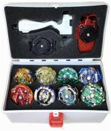 beyblade set with 8 spinning tops in a box case / beyblade toy / spinning top toy beyblade / beyblade logo