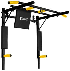 img 3 attached to Horizontal Bar, Parallel Bars 3 grips Absolute Champion Iron body 98 cm black/yellow 10.2 kg