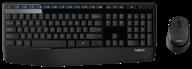 logitech wireless combo mk345 keyboard + mouse set, black logo