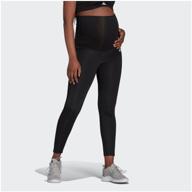 adidas designed to move 7/8 sport leggings, size xs, black/white logo