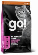 dry cat food go! skin coat, for skin health and coat shine, with chicken 7.26 kg логотип