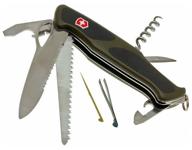 нож многофункциональный victorinox ranger grip 179 зеленый/черный логотип