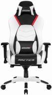 gaming chair akracing arctica, upholstery: imitation leather, color: black/white logo