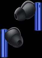 realme buds air 3 wireless headphones, nitro blue logo