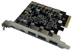 img 4 attached to PCIe x4 v3.0 controller (ASM3142 VL820-Q8) | USB 3.2 Gen2x1, 2xType-C 3xUSB-A | ORIENT AM-U3142PE-3A2C