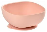 тарелка beaba suction bowl, pink логотип