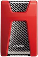 2 tb external hdd adata dashdrive durable hd650, usb 3.2 gen 1, red logo