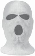 white balaclava, balaclava, sports mask, one size logo