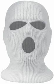 img 3 attached to White balaclava, balaclava, sports mask, one size