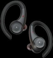 tribit movebuds h1 wireless headphones, black logo