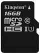 📷 kingston canvas select microsdhc 16 gb class 10 memory card - high speed r/w 80/10 mb/s with sd adapter logo