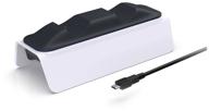 dobe charging station for 2x dualsense ps5 controllers, tp5-0521 white/black logo