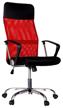 executive computer chair helmi hl-e16 content, upholstery: imitation leather/textile, color: black/red logo
