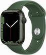 smart watch apple watch series 7 45 mm aluminum case, green clover logo