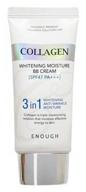 enough collagen 3 in1 whitening moisture bb cream with marine collagen, spf 47, 50 g, 50 ml, shade: beige, 3 pcs. logo